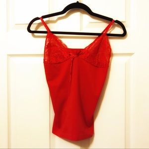 Red Lace night cami